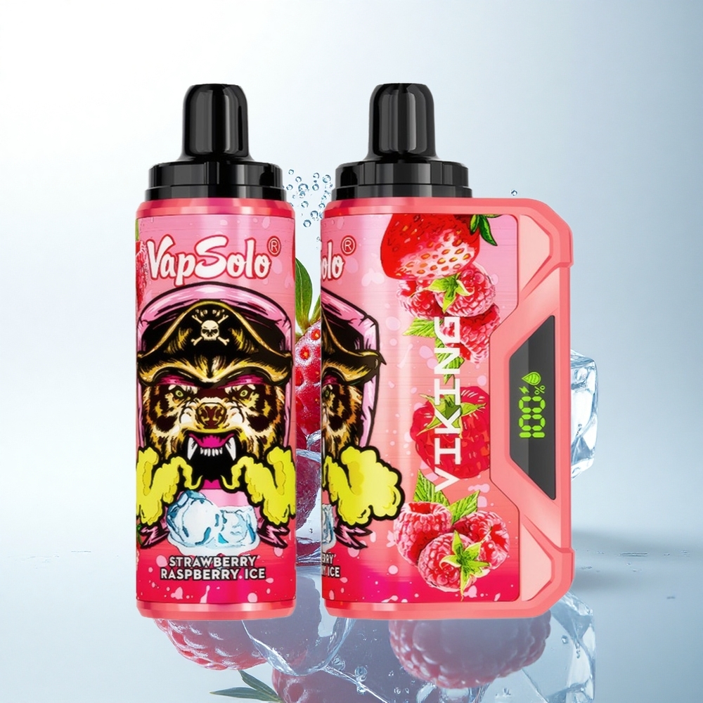 VapSolo VIKING 12000 Puffs ストロベリーレズベリーアイス22mlタイプC