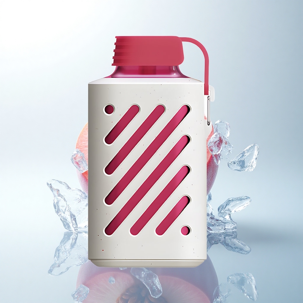 VOZOL GEAR 10000 Puffs 桃の氷 65% PCR メッシュコイル