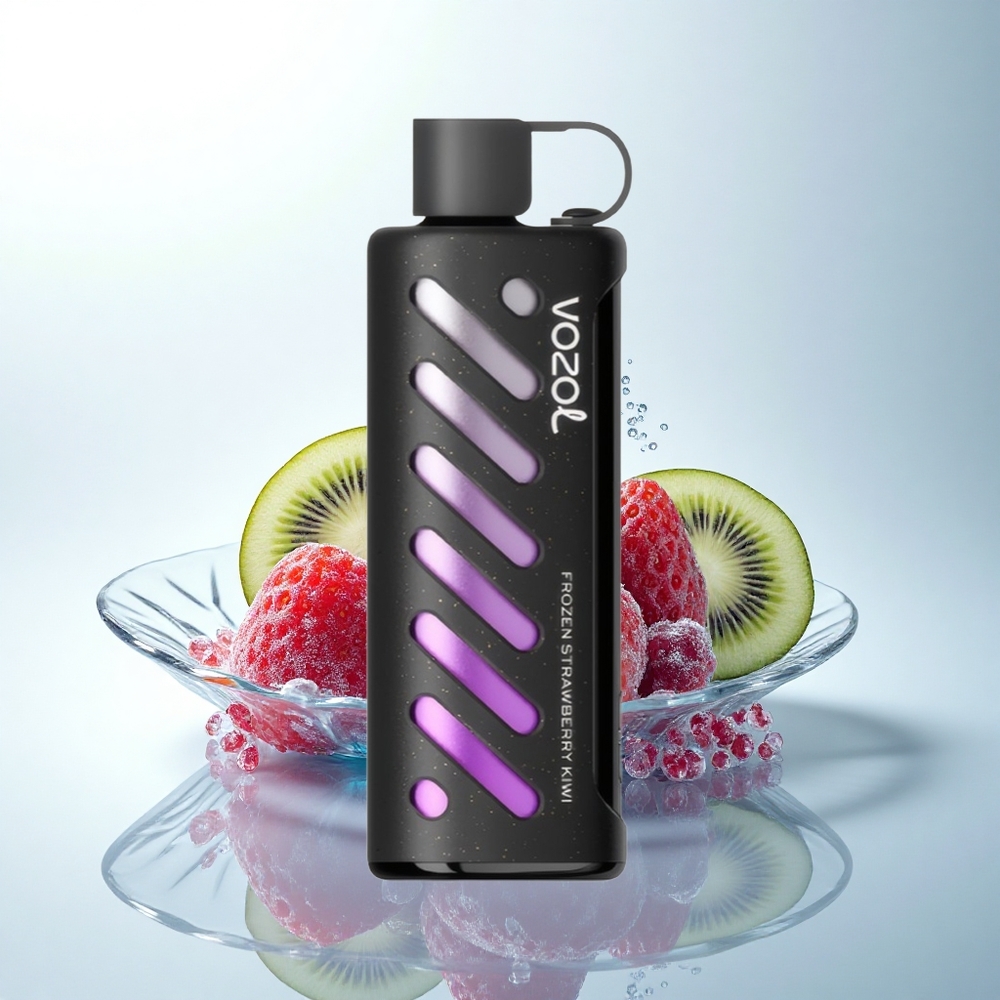 VOZOL Gear Shisha 25000 Puffs 冷凍いちごキウイ デュアルメッシュ 5mg